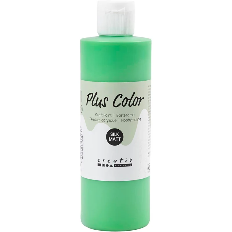 Plus Color Hobbyfärg, bright green, 250 ml/ 1 flaska [HOB-39476]