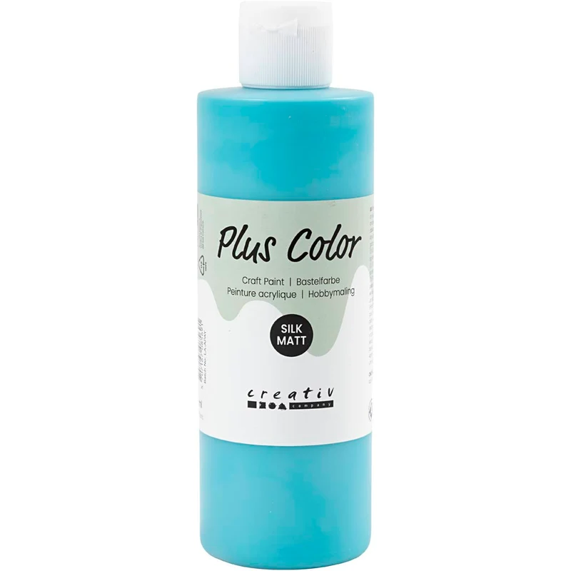 Plus Color Hobbyfärg, turkos, 250 ml/ 1 flaska [HOB-39472]
