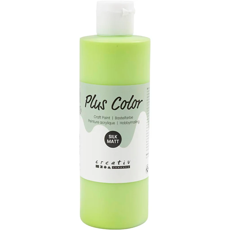 Plus Color Hobbyfärg, limegrön, 250 ml/ 1 flaska [HOB-39469]