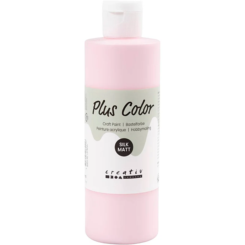Plus Color Hobbyfärg, soft pink, 250 ml/ 1 flaska [HOB-39466]
