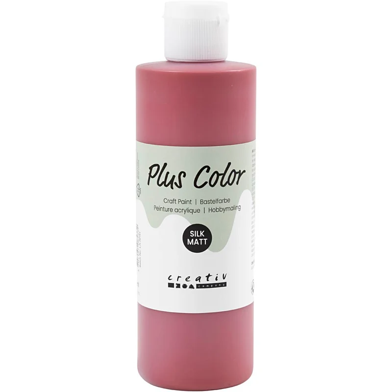 Plus Color Hobbyfärg, gml. röd, 250 ml/ 1 flaska [HOB-39460]