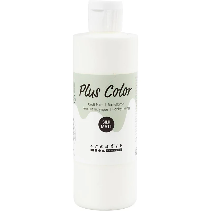 Plus Color Hobbyfärg, råvit, 250 ml/ 1 flaska [HOB-39437]