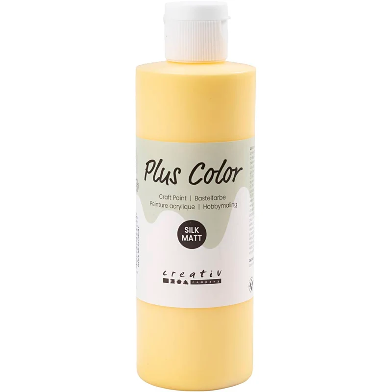 Plus Color Hobbyfärg, crocus yellow, 250 ml/ 1 flaska [HOB-39434]