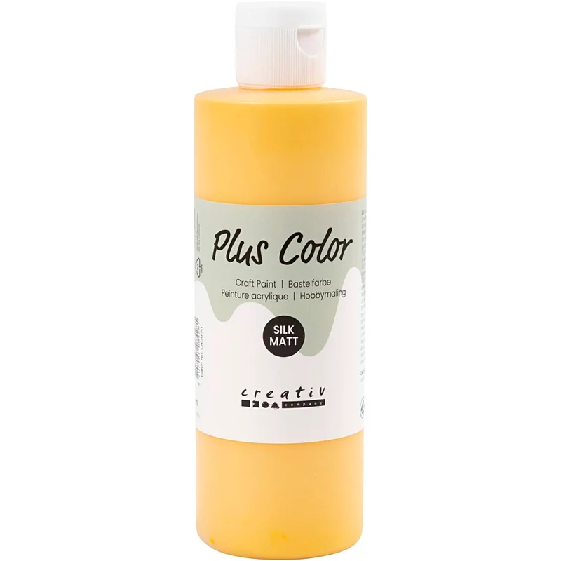 Plus Color Hobbyfärg, yellow sun, 250 ml/ 1 flaska [HOB-39432]