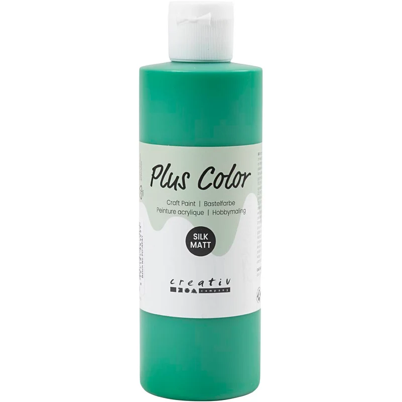 Plus Color Hobbyfärg, briljantgrön, 250 ml/ 1 flaska [HOB-39410]