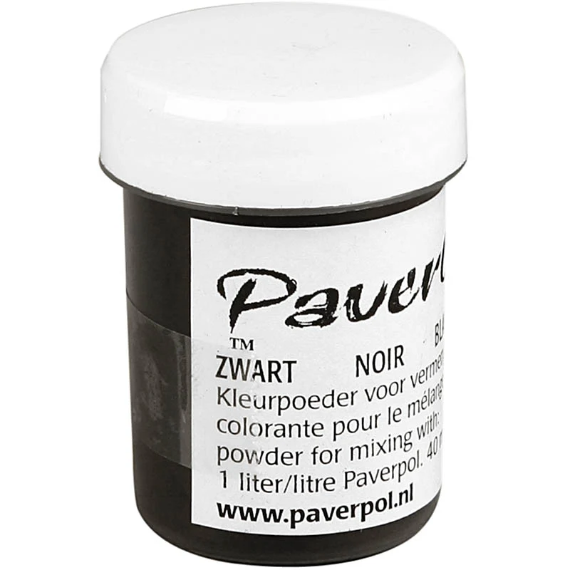 Paver Color, svart, 40 ml/ 1 burk [HOB-39310]