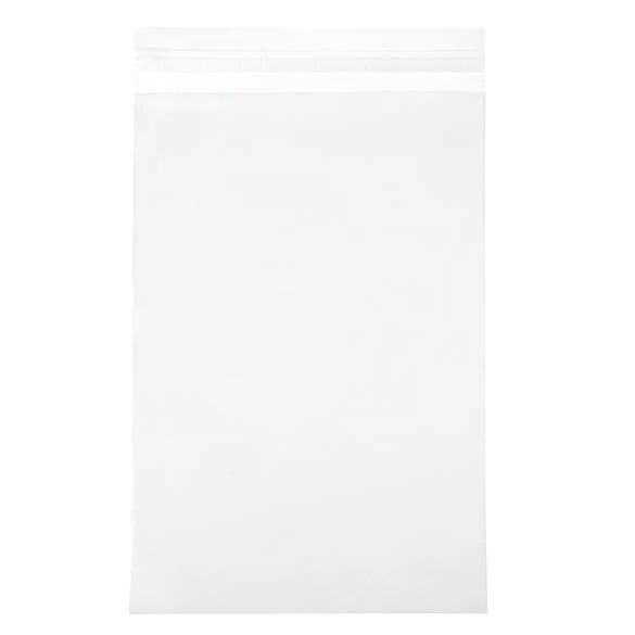 Plastpåsar 41,7x51cm Transparent med Tejpremsa (250 st) [VL16]