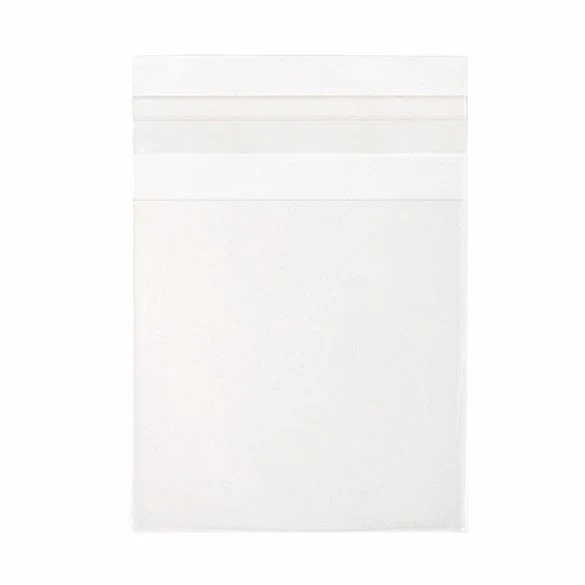 Plastpåsar 8,3x8,3cm Transparent med Tejpremsa (250 st) [VL33]