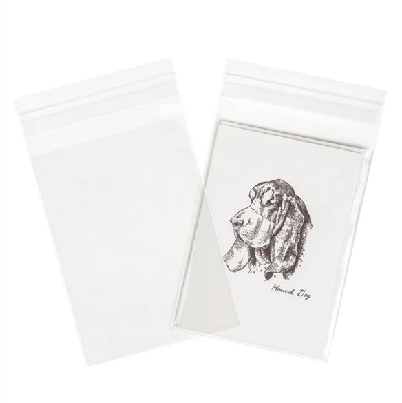 Plastpåsar 9,7x13,2cm Transparent med Tejpremsa (250 st) [VL3X5]