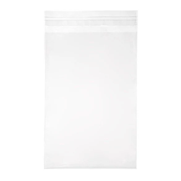 Plastpåsar 14,5x21,8cm Transparent med Tejpremsa (250 st) [VL59S]