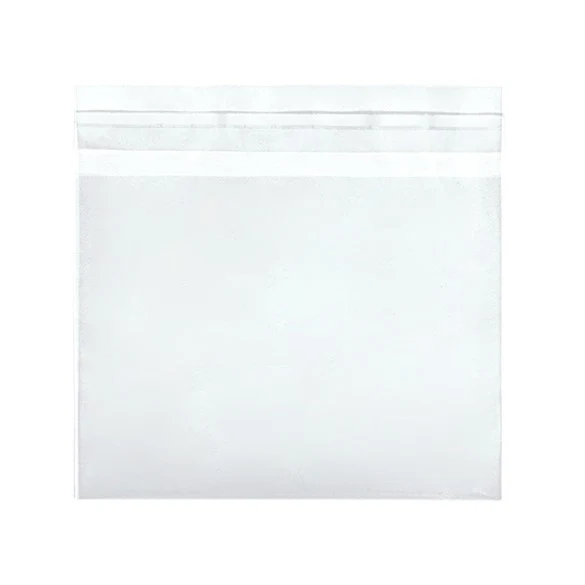Plastpåsar 15x11,4cm Transparent med Tejpremsa (250 st) [VL45]