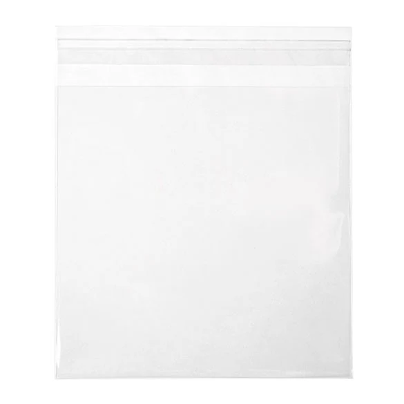 Plastpåsar 15,9x15,9cm Transparent med Tejpremsa (250 st) [VL66]