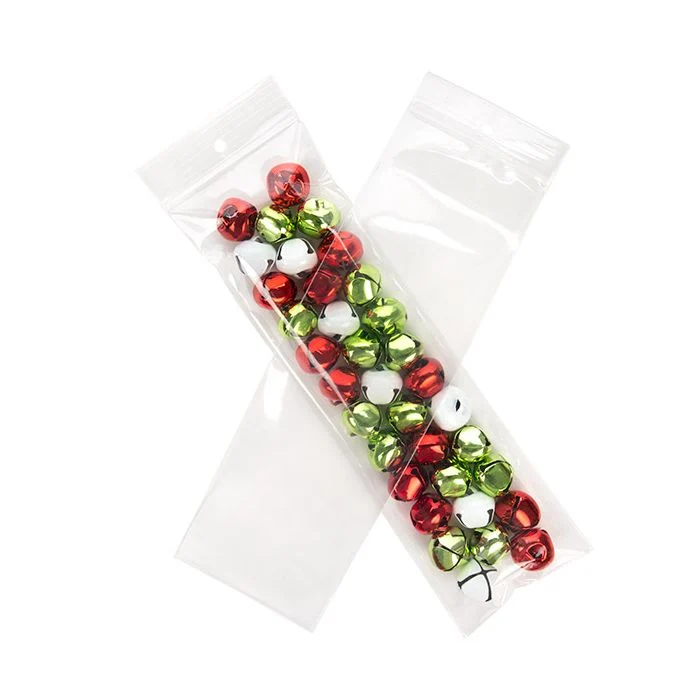 Zippåsar med häng hål 7,5x25,5cm Kristallklart PP 100 mikron (100 st) [Z4R310]