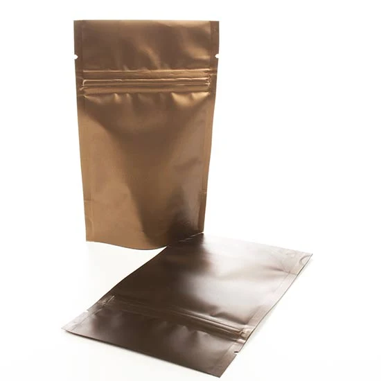 Stå upp påsar Brons 10x6x15cm | 57 gram (100 st) [ZBGM2BZ]