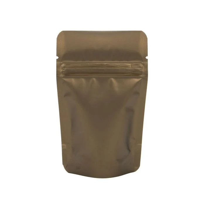 Stå upp påsar Brons 8x5x13cm | 28 gram (100 st) [ZBGM1BZ]