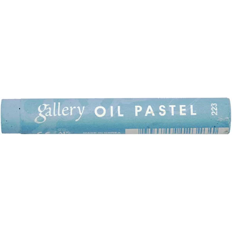 Gallery Oljepastellkritor Premium, L: 7 cm, tjocklek 11 mm, turkosblå (223), 6 st./ 1 förp. [HOB-38259]