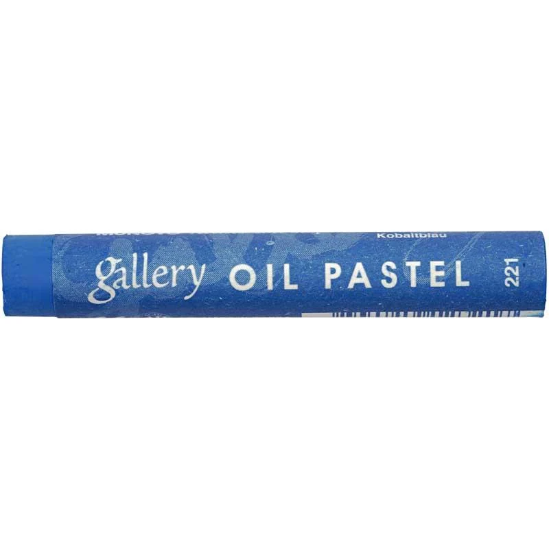 Gallery Oljepastellkritor Premium, L: 7 cm, tjocklek 11 mm, koboltblå (221), 6 st./ 1 förp. [HOB-38258]