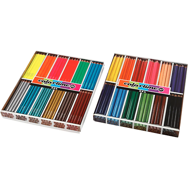 Colortime Färgpennor, kärna 4+5 mm, mixade färger, 288 st./ 1 förp. [HOB-38075]
