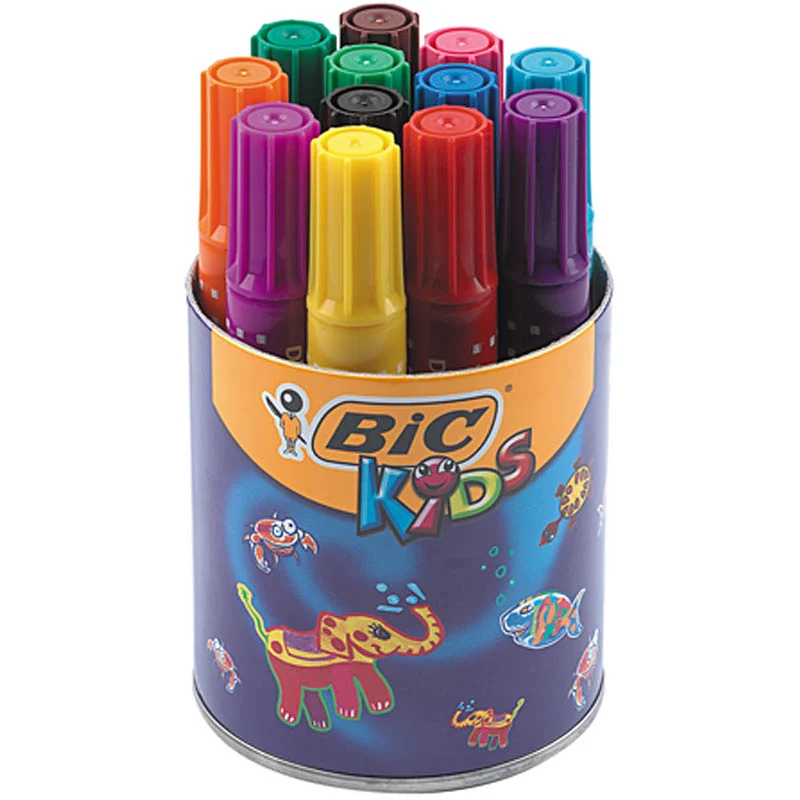 BIC Decoralo Jumbotusch, spets 4 mm, mixade färger, 12 st./ 1 burk [HOB-37594]