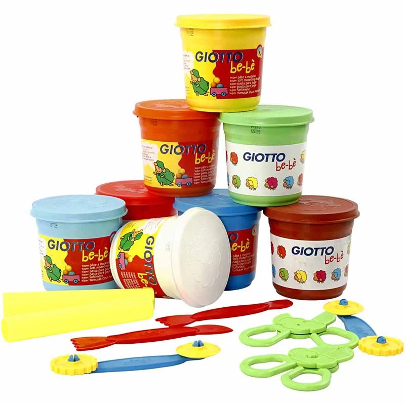 Giotto be-bè modellera, mixade färger, 8x220 g/ 1 förp. [HOB-37300]