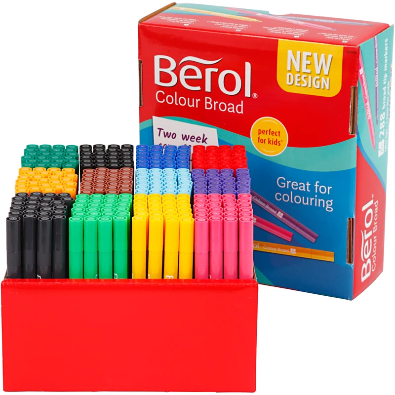 Berol Tusch, spets 1-1,7 mm, mixade färger, 288 st./ 1 förp. [HOB-37285]