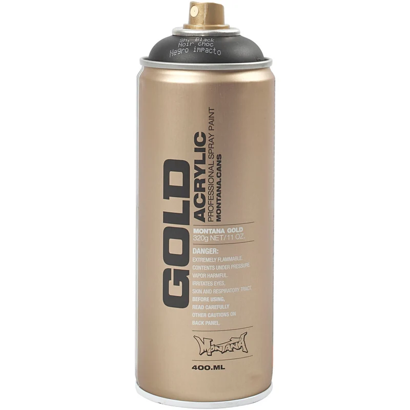 Sprayfärg, svart, 400ml/ 1 burk [HOB-35019]