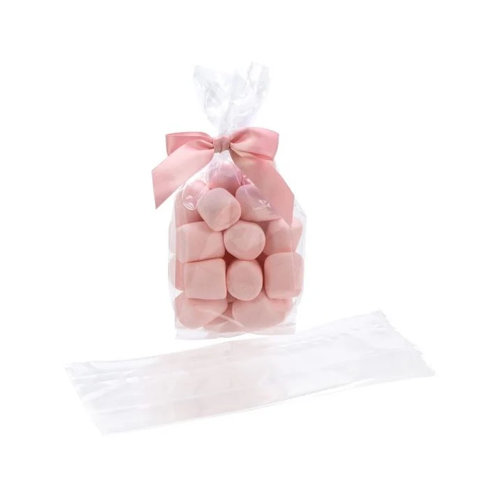 Plastpåsar 8,9x5,7x24,8cm med Sidoinvik Tung Kvalitet (100 st) [HDGB10]