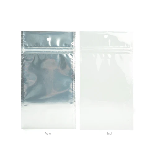 Blixtlåspåsar Transparent/Vit 12,5x21cm (100 st) [HZBB6CW]