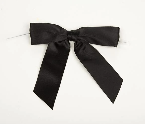 Bågar förbunden Svart 2,2cm (100 st) [BOW7BL]