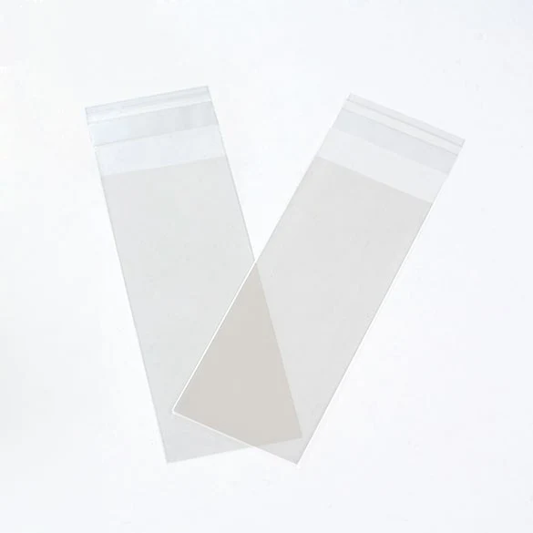 Plastpåsar 4,8x12,1cm Transparent med Tejpremsa (100 st) [B1X4XL]