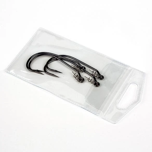 Vinylpåse 6,4x10,5cm med Eurohål med klappa (100 st) [FHV1]