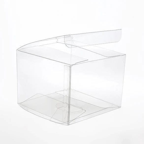 Plastlådor 10,2x10,2x7,6cm Kristallklart (50 st) [VB303]