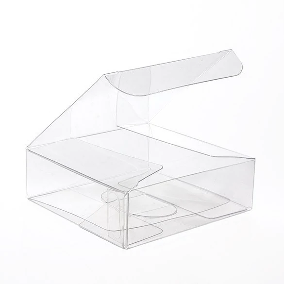 Plastlådor 7,6x7,6x2,5cm Kristallklart (50 st) [VB297]