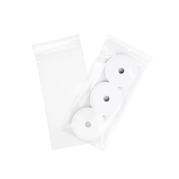 Zippåsar med häng hål 10x20,5cm Kristallklart PP 100 mikron (100 st) [Z4R48]