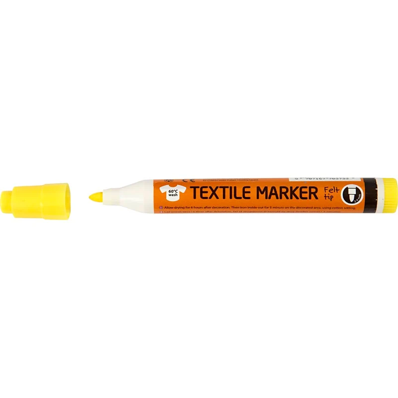 Textilpennor, spets 2-4 mm, mixade färger, 12 st./ 1 förp. [HOB-34836]