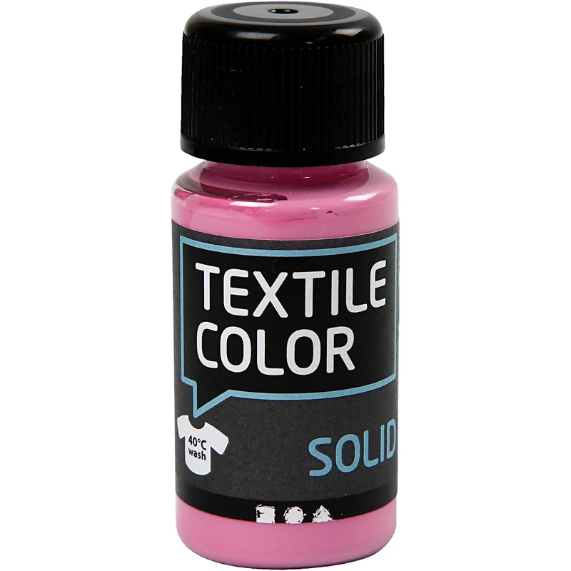 Solid textilfärg, täckande, rosa, 50 ml/ 1 flaska [HOB-34225]