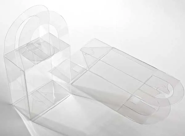 Plastlådor med handtag 10,2x5,7x11,7cm Kristallklart (25 st) [FS211]