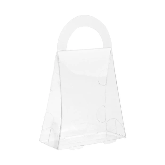 Plastlådor Handväskor stil 8,9x3,8x10,2cm Livsmedelssäker (25 st) [FS210]