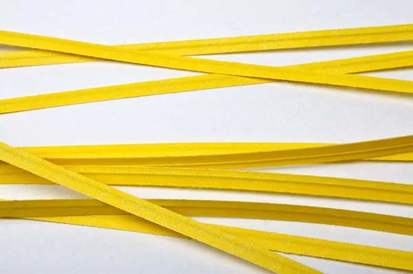 Säcktråd remsor 10,2x0,4cm Papper Gul (1000 st) [TT4Y]
