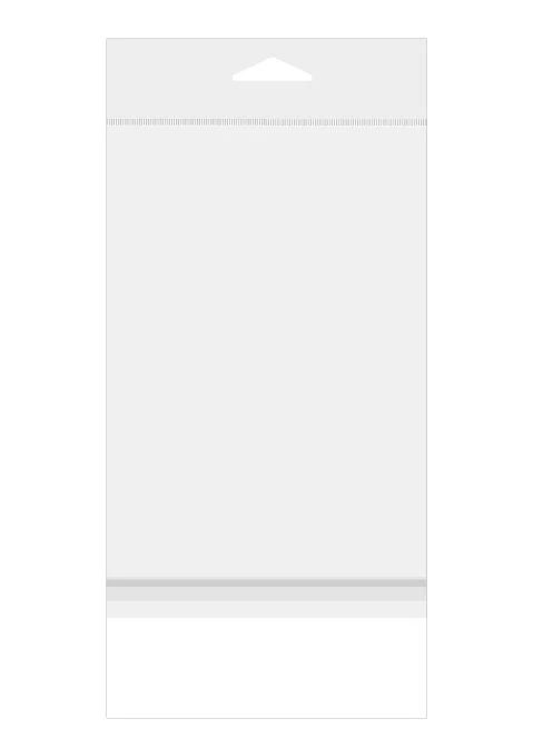 Cellofanpåsar med Eurohål 16,5x24,1cm Transparent med Tejpremsa (100 st) [HB6H9HPC]