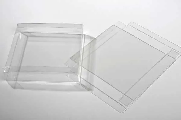 Plastlådor 14,9x2,5x14,9cm Kristallklart (25 st) [FB189]