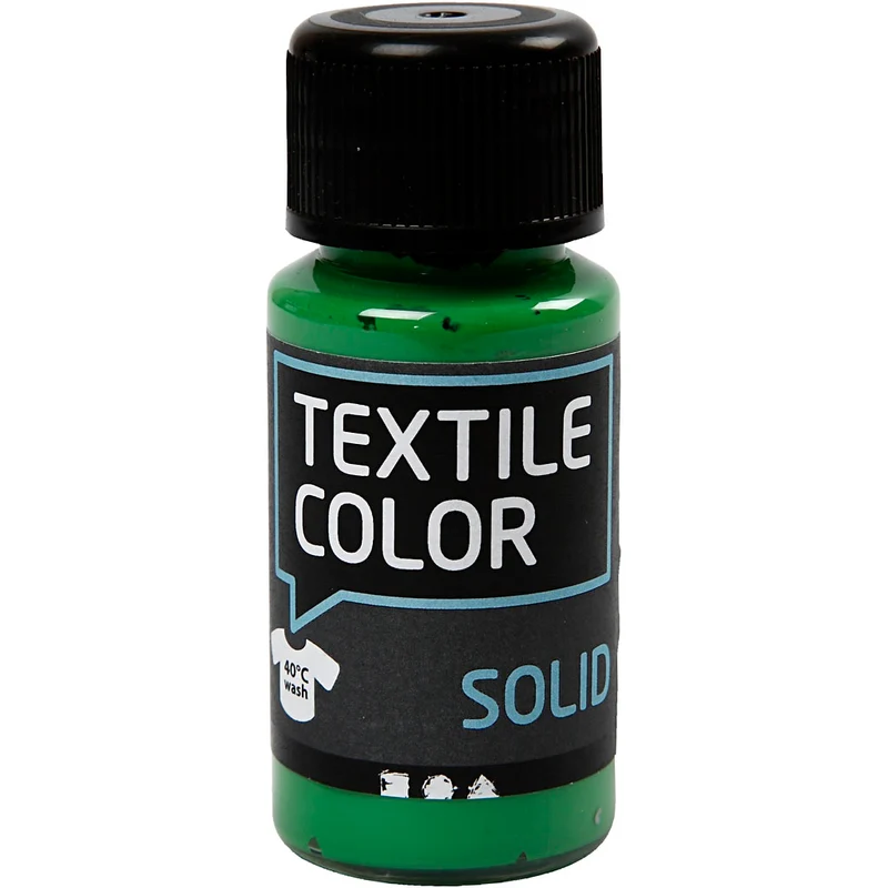 Solid textilfärg, täckande, briljantgrön, 50 ml/ 1 flaska [HOB-34220]