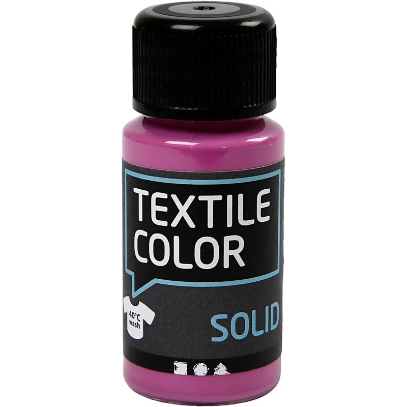 Solid textilfärg, täckande, fuchsia, 50 ml/ 1 flaska [HOB-34219]