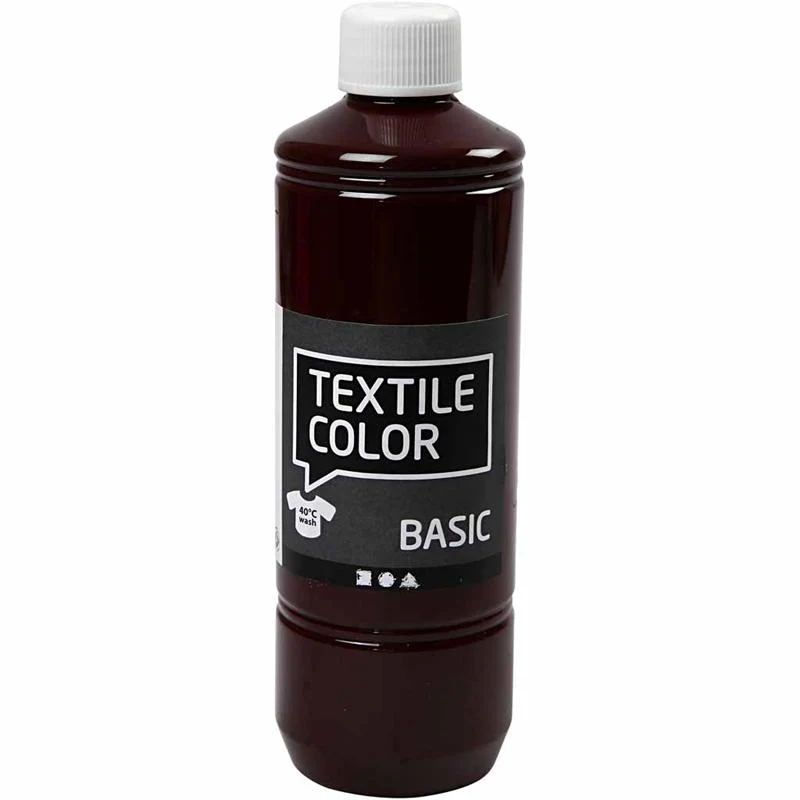 Textilfärg, aubergine, 500 ml/ 1 flaska [HOB-34166]