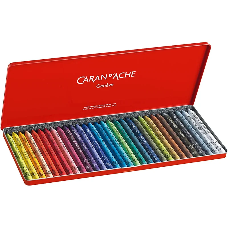CARAN D’ACHE Neocolor I, L: 10 cm, tjocklek 8,5 mm, mixade färger, 30 st./ 1 förp. [HOB-34016]