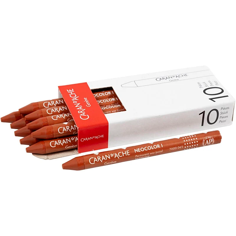 CARAN D’ACHE Neocolor I, L: 10 cm, tjocklek 8,5 mm, russet (065), 10 st./ 1 förp. [HOB-34004]