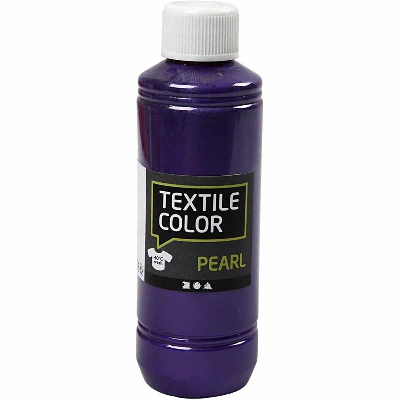 Textilfärg, pärlemor, violet, 250 ml/ 1 flaska [HOB-33719]