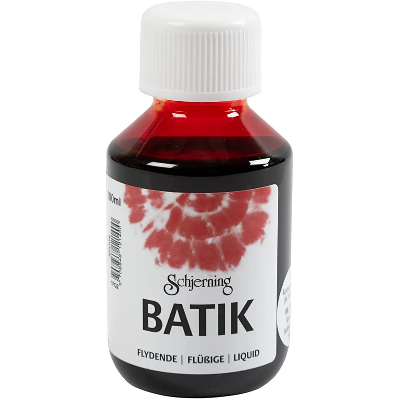 Batikfärg, röd, 100 ml/ 1 flaska [HOB-33348]