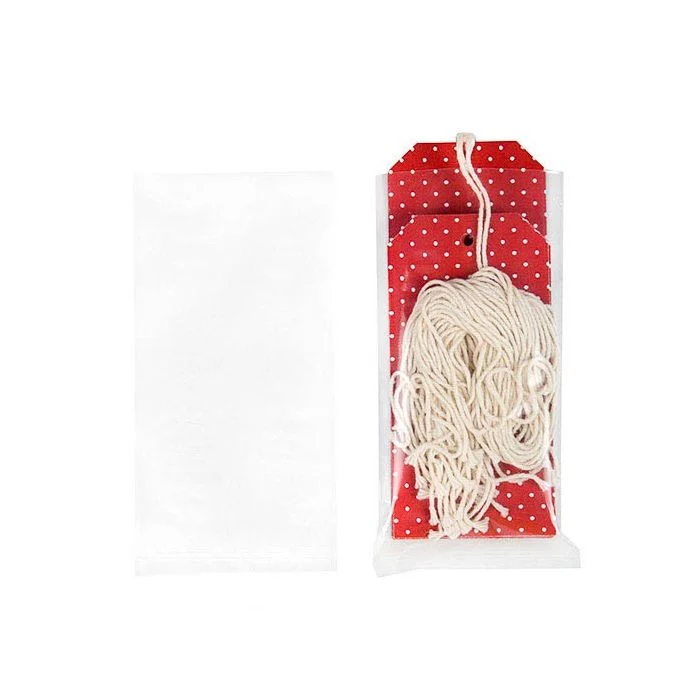 Plastpåsar 7,6x15,2cm Klar Polypropylen (100 st) [FP1H36]