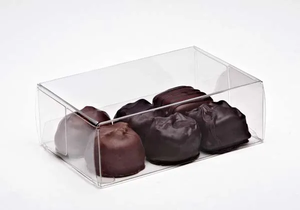 Plastlådor för Choklad 7x3,7x10,5cm Livsmedelssäker (25 st) [FPB229]